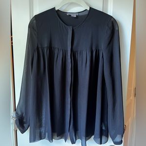 Black Vince silk blouse